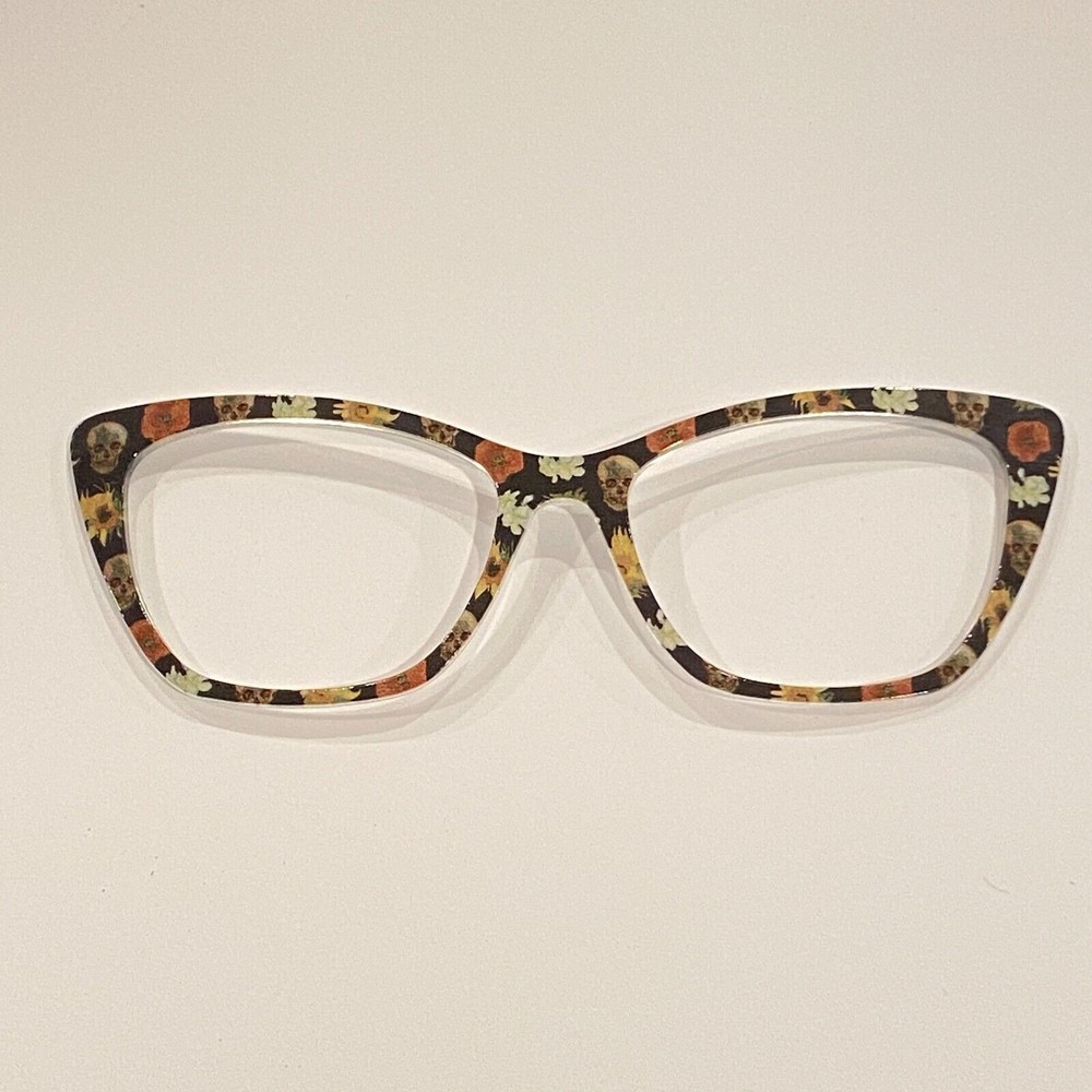Pair Eyewear - Wanda Frame Topper - Van Gogh Black Skulls and Flowers